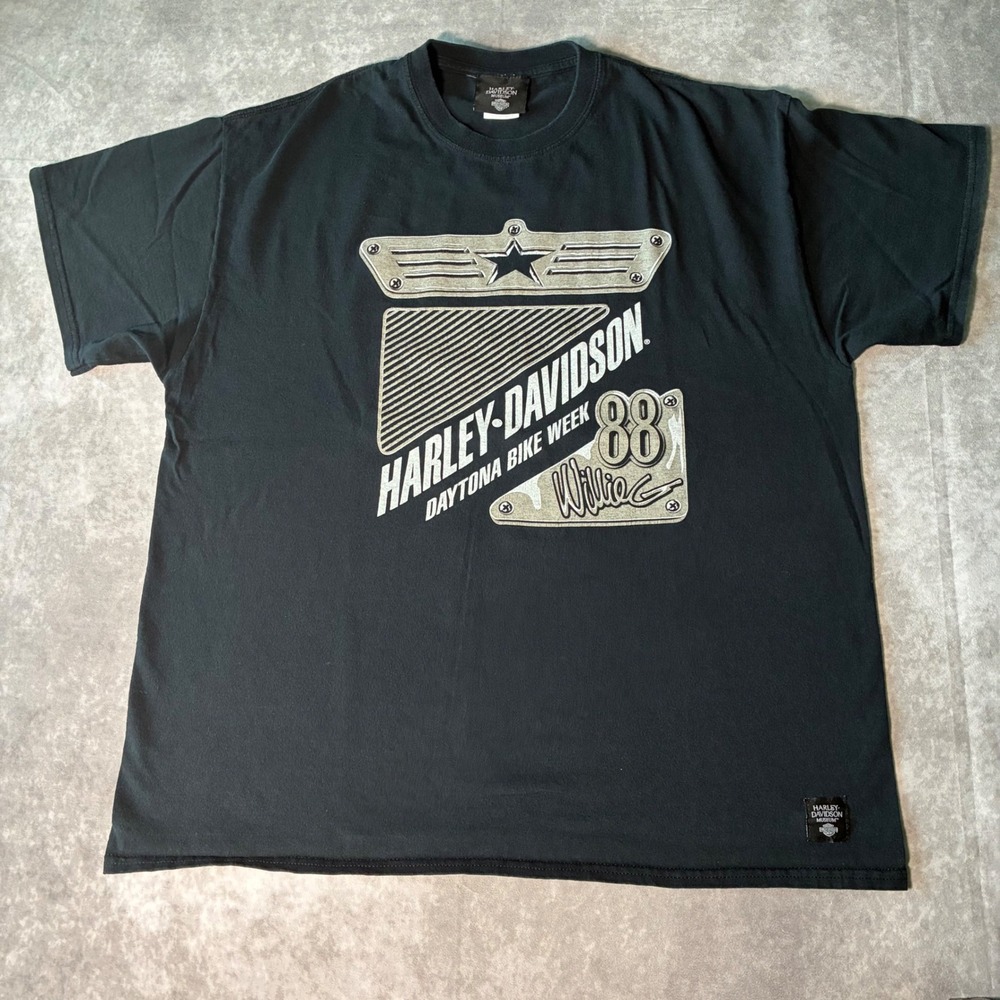Harley Davidson Museum Daytona Bike Week 88 Willie G Graphic T-Shirt Black XL